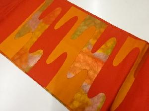 リサイクル　ヱ霞模様織出し名古屋帯